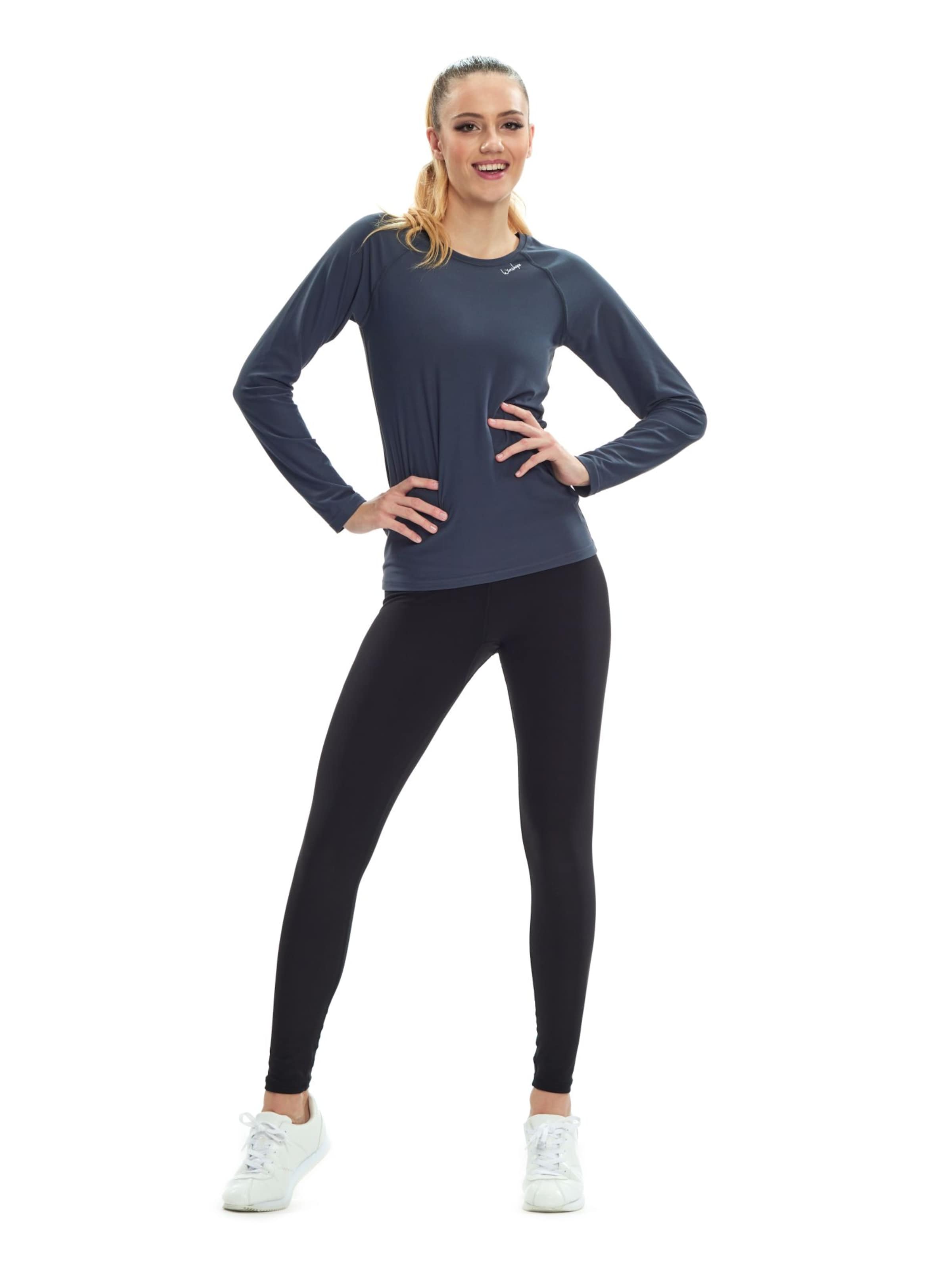 Winshape Λειτουργικό μπλουζάκι 'AET118LS' σε γκρι