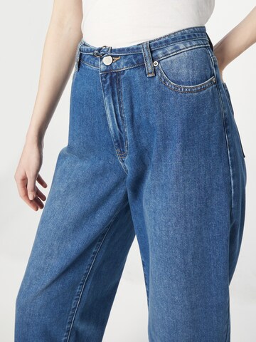 Soft Rebels Wide leg Jeans 'Darcie' i blå