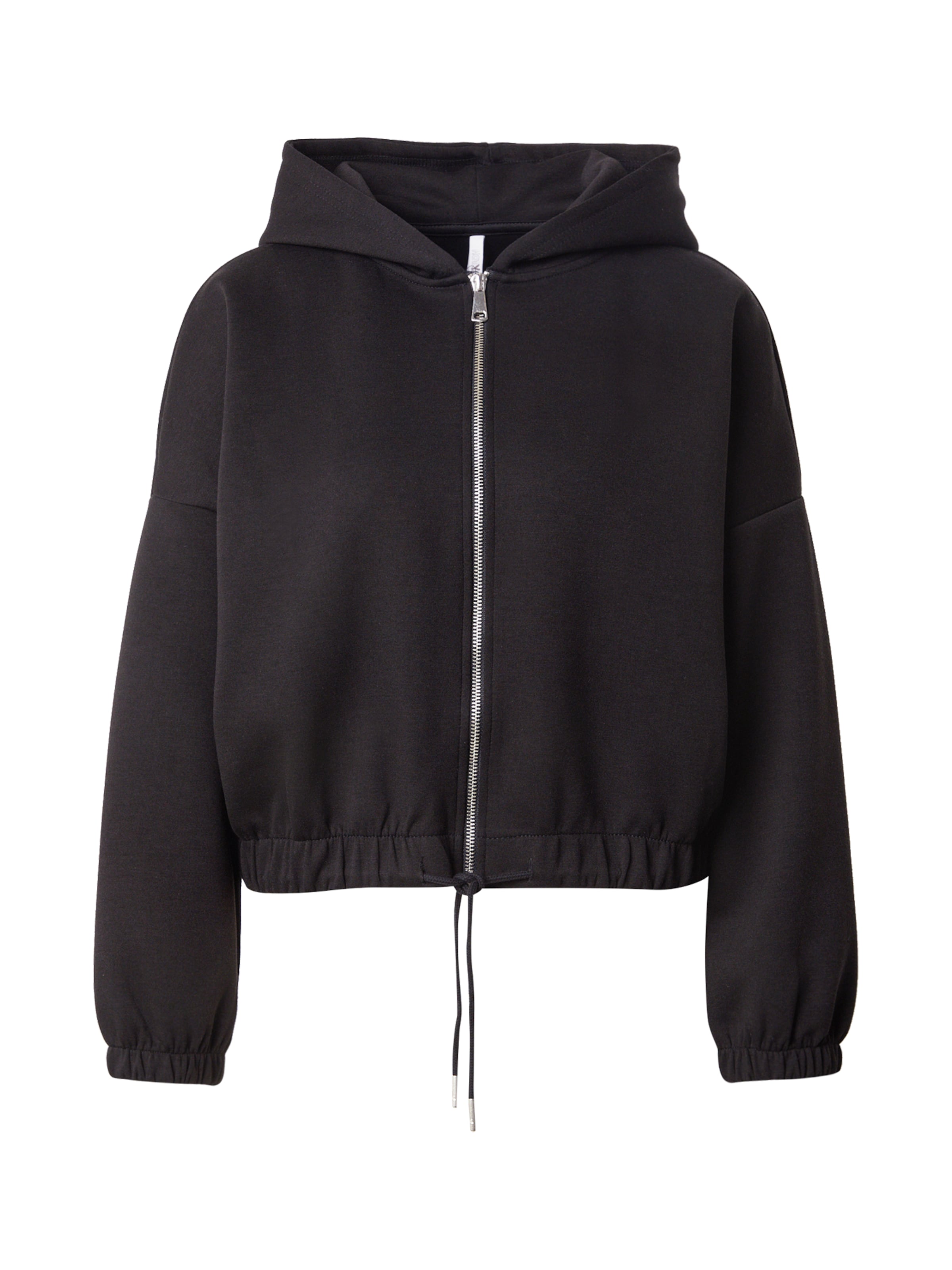 Hailys Tepláková bunda 'Li44lly' - Čierna: predná strana