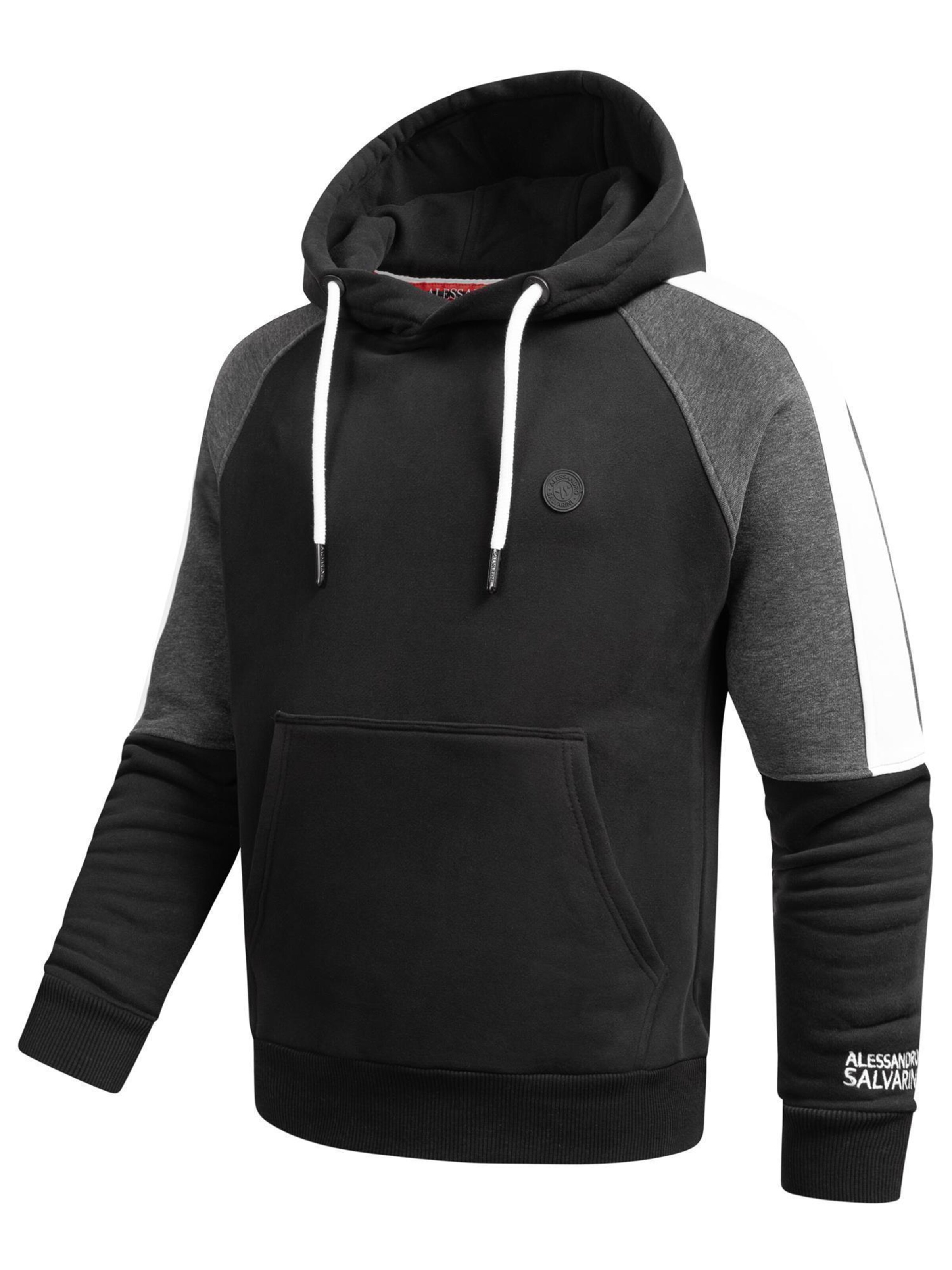 Sweat-shirt ' ASFelippe ' Alessandro Salvarini en noir