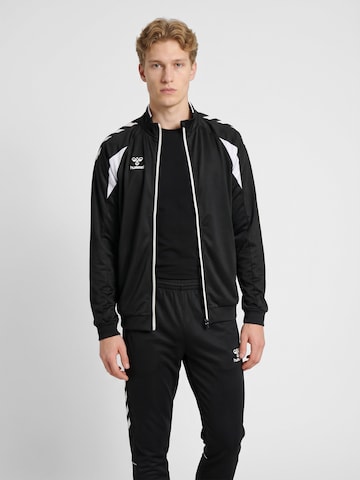Veste de survêtement Hummel en noir : devant