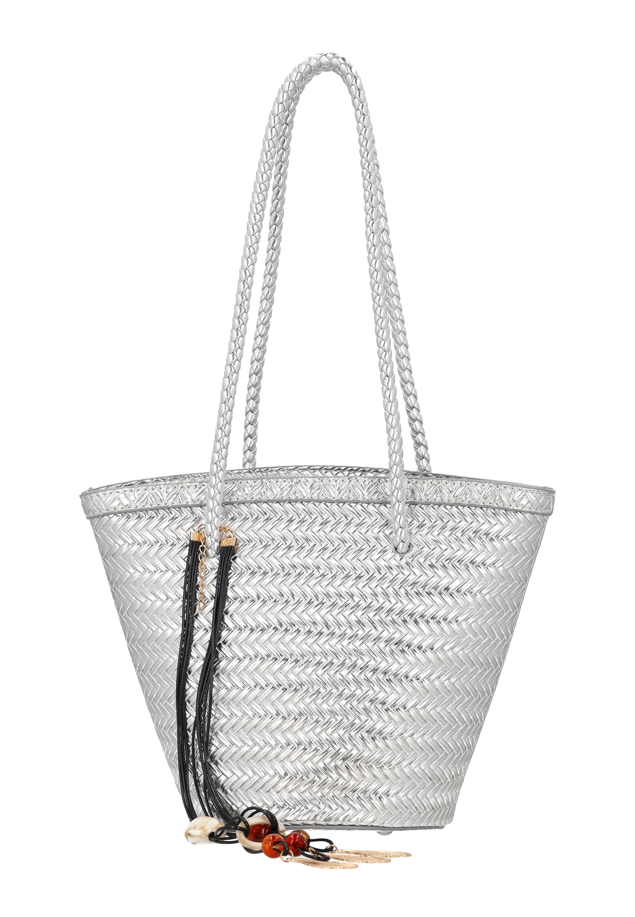 faina - Bolso de mano en plata: frente