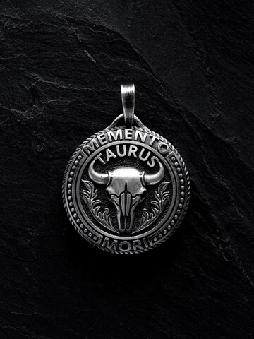 REYTEL Anhänger 'TAURUS. MEMENTO MORI' in Silber