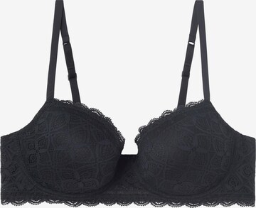 INTIMISSIMI Balconette Bra in Black: front