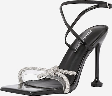 Public Desire Strap sandal in Black: front