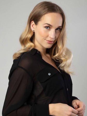 Boucles d'oreilles Lucardi en or : devant