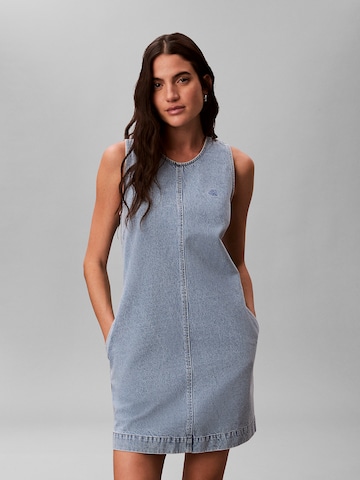 Calvin Klein Jeans Jurk in Blauw: voorkant