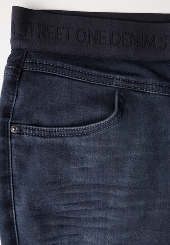 STREET ONE Skinny Jeggings in Blau