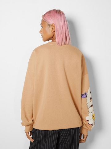 Bershka Sweatshirt in Braun