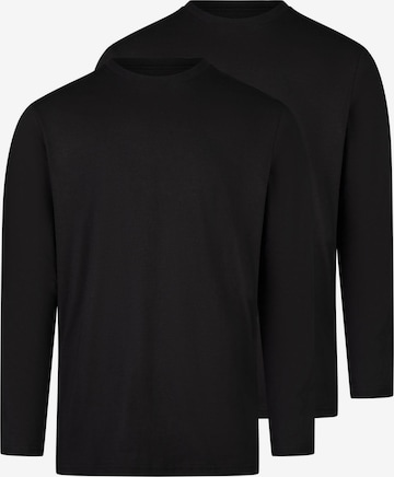 Ragman Shirt 'Basic' in Black: front