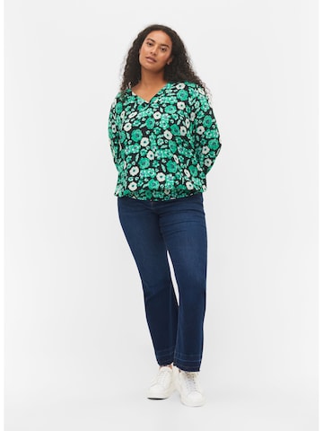 Zizzi - Blusa 'Pauletta' em verde