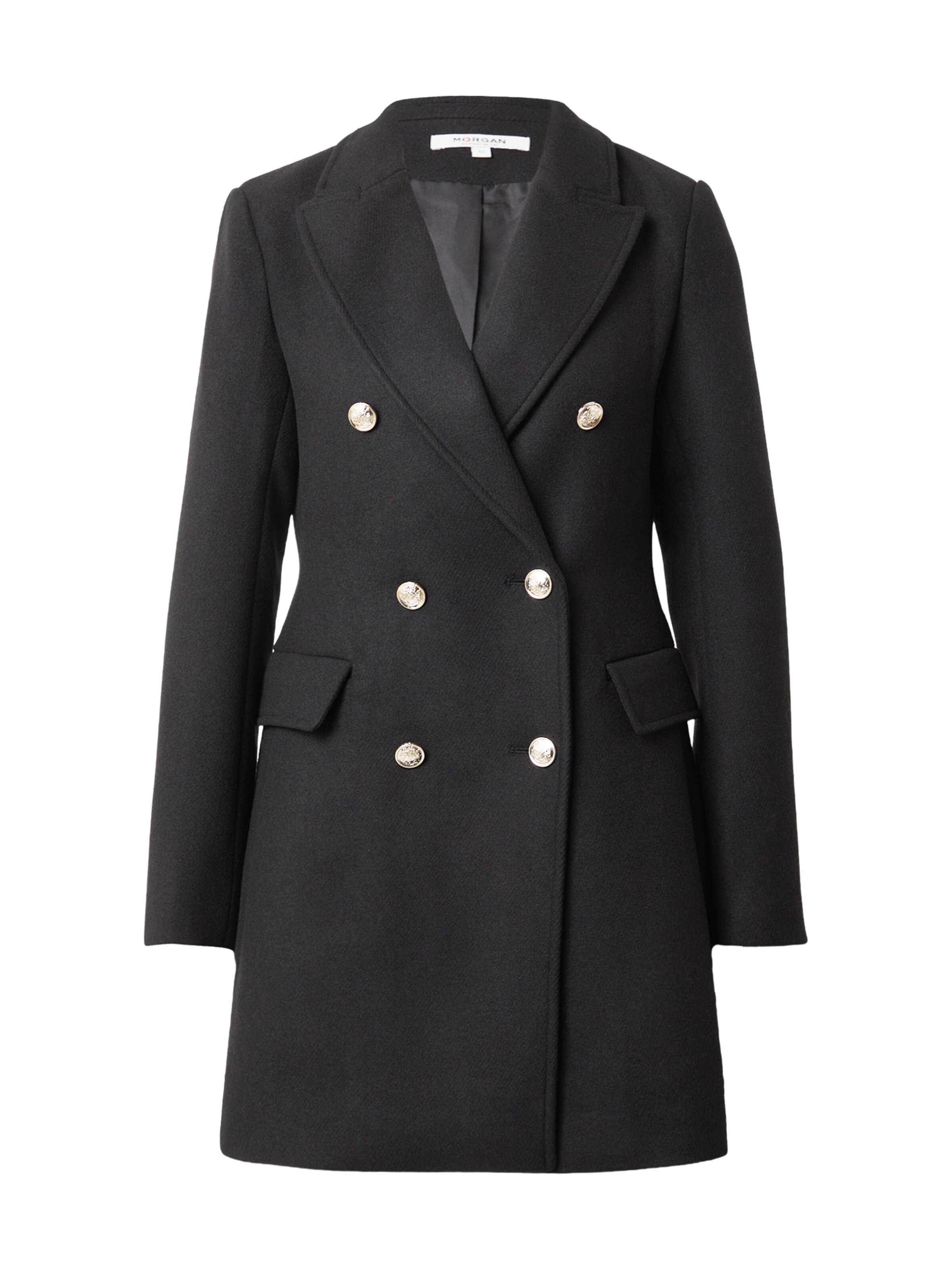 Manteau mi-saison '252-GCHA' Morgan en noir : devant