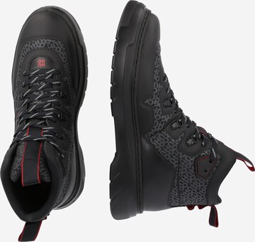 HUGO - Botas con cordones 'Urian' en negro