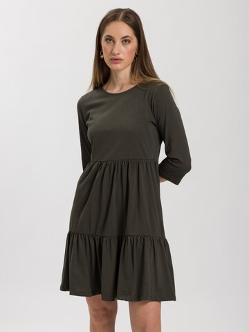 CROSS JEANS Kleid '92199' in Grün: Vorderseite