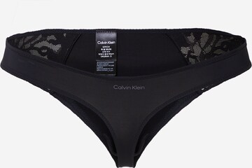 melns Calvin Klein Underwear Stringu biksītes: no priekšpuses