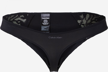 Calvin Klein Underwear Thong in Black: front