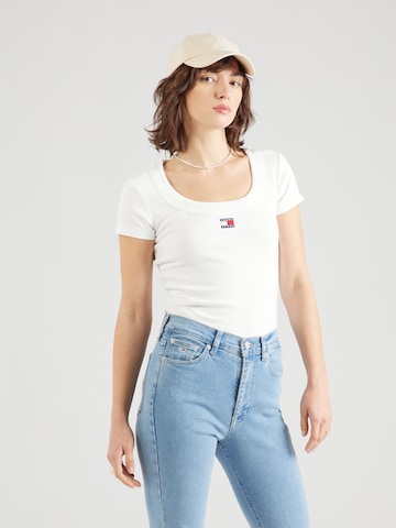 T-shirt TOMMY HILFIGER en blanc : devant