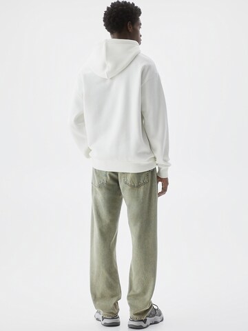 Sweat-shirt Pull&Bear en blanc