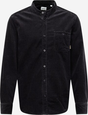 MUSTANG Comfort fit Button Up Shirt in Black: front