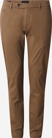 Coupe slim Pantalon chino bugatti en beige : devant