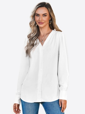 Camicia da donna di Imily Bela in bianco: frontale