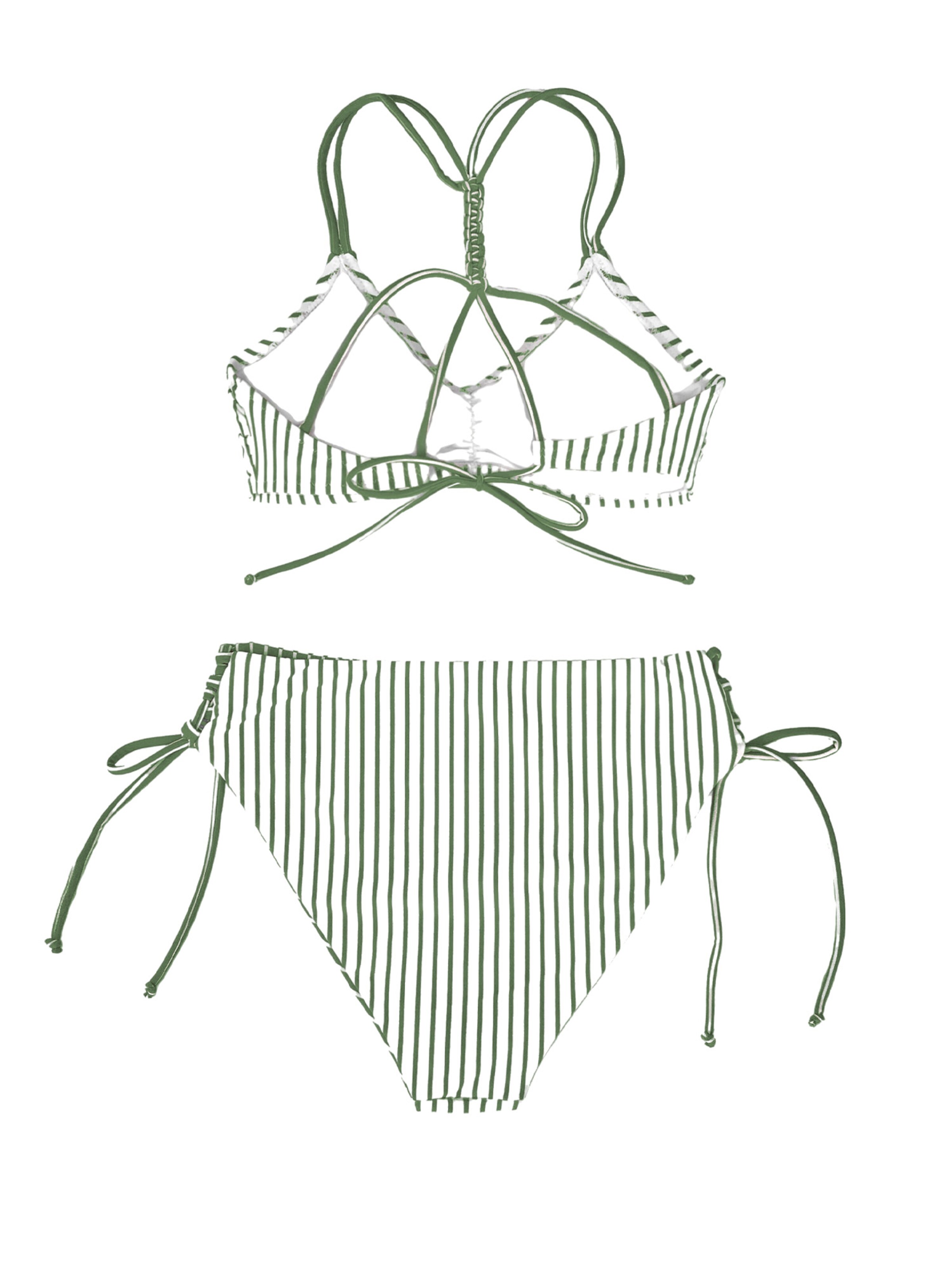 Cupshe Bustier Bikini 'ADI4007B' in Weiß