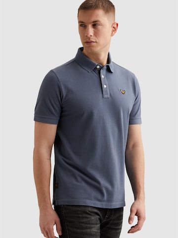 Maglietta 'Polo shirt with garment-dye wash' di PME Legend in blu: frontale