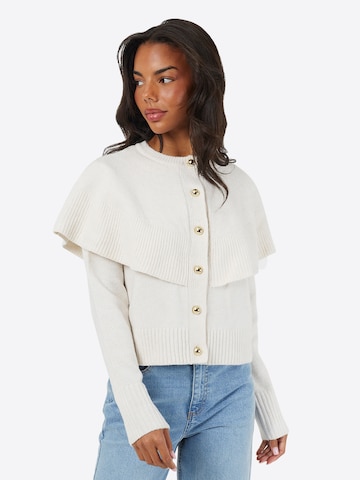 Cardigan BRAVE SOUL en blanc : devant
