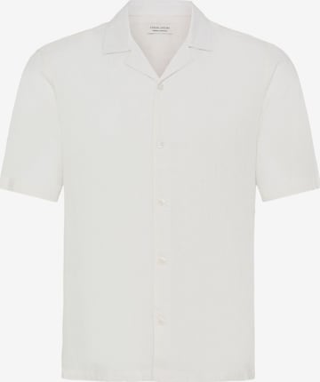 Casual Friday Regular Fit Leinenhemd ' CFSauby Linen Mix ' in Weiß: Vorderseite