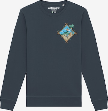 Watapparel Sweatshirt 'Beach is calling' in Blue: front