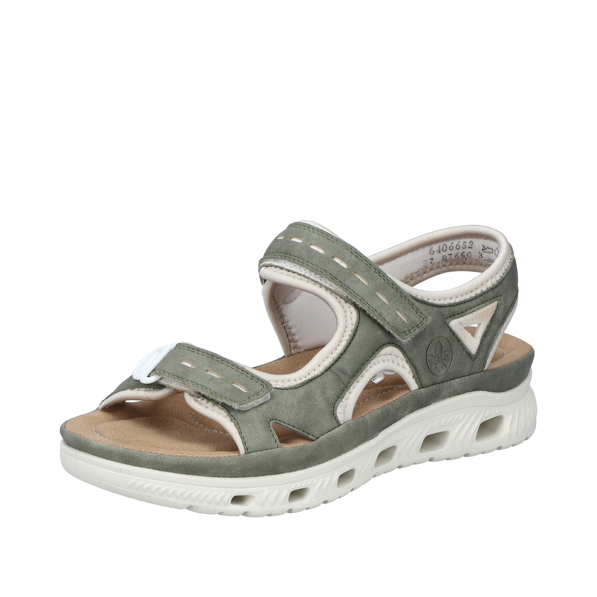 Rieker Trekingové sandále '64066' - Zelená: predná strana