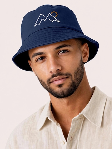 Neverless Hat 'Mountain Lineart' in Blue
