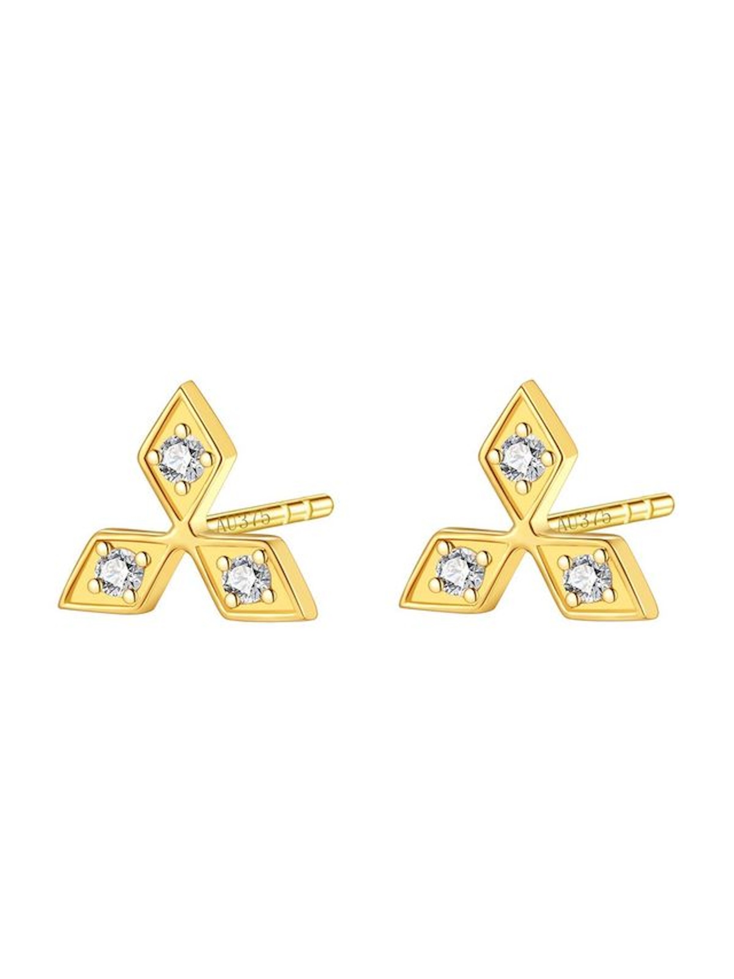 Dear Me Earrings 'Blissful' in Gold: front