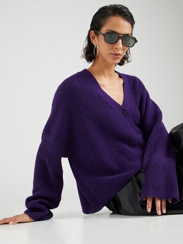 DRYKORN Knit Cardigan 'Savin' in Purple