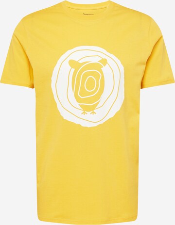 KnowledgeCotton Apparel T-Shirt in Gelb: predná strana
