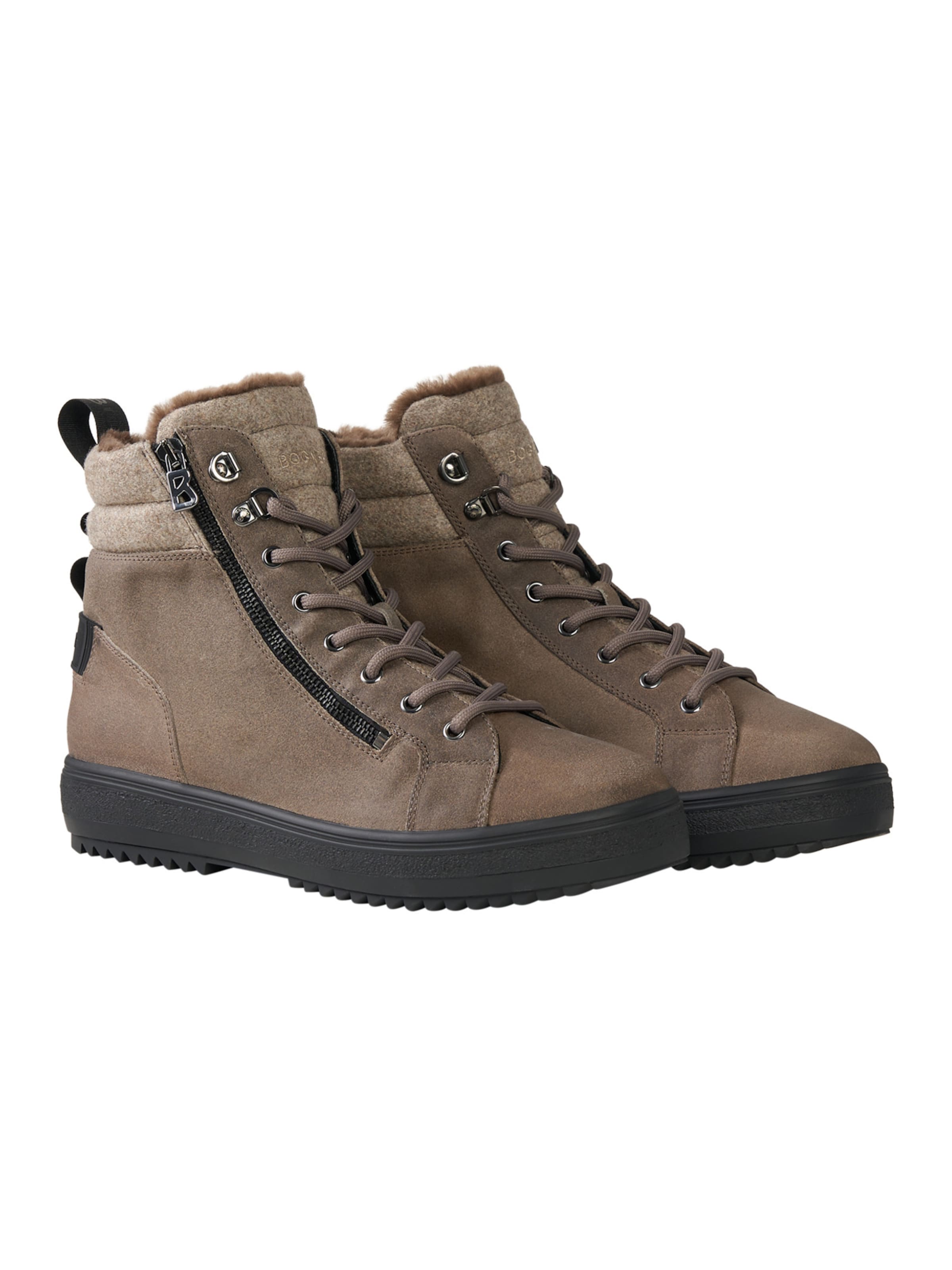 BOGNER Schnürstiefel in Grau