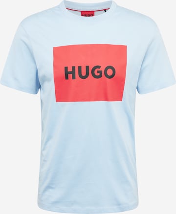 HUGO Red T-shirt 'Dulive222' i blå: framsida