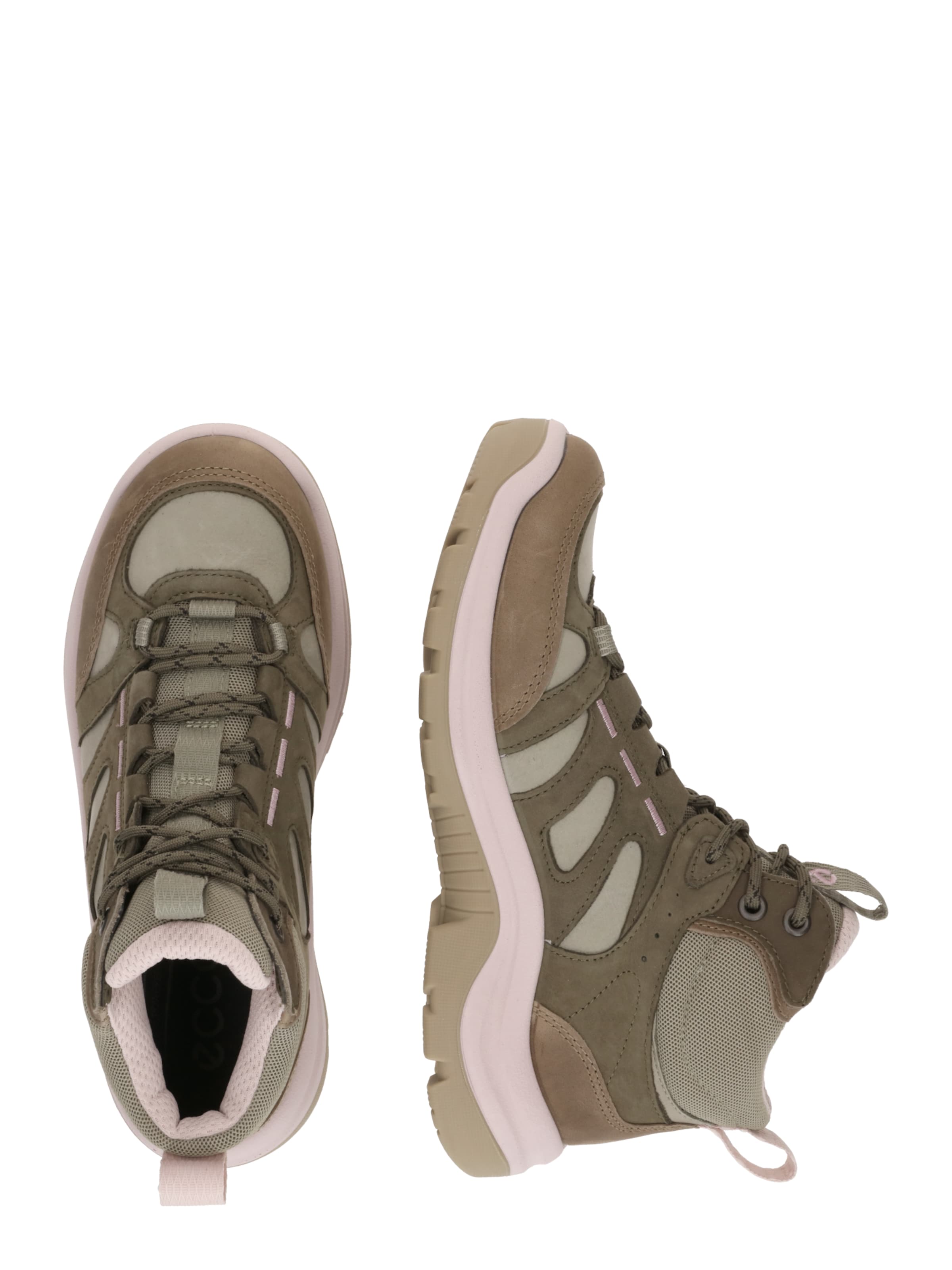 ECCO Gležnarji z vezalkami 'Offroad' | zelena barva