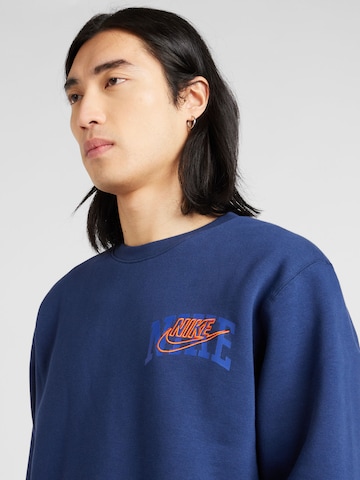 Sweat-shirt 'CLUB BB ARCH GX' Nike Sportswear en bleu