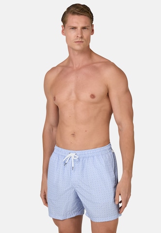 Shorts de bain Boggi Milano en bleu : devant