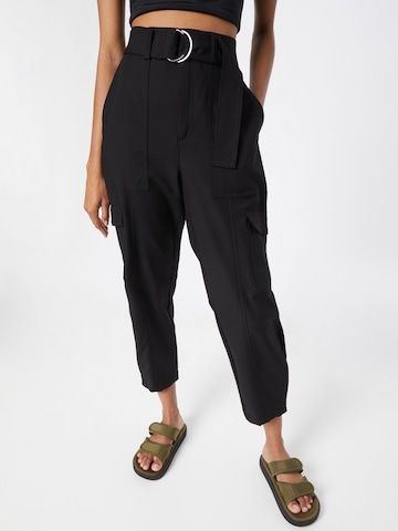 Regular Pantalon cargo Banana Republic en noir : devant