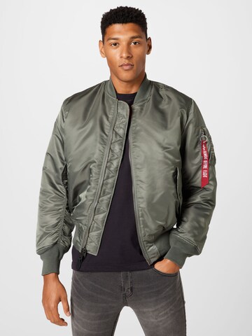 ALPHA INDUSTRIES Overgangsjakke 'MA-1' i grøn: forside