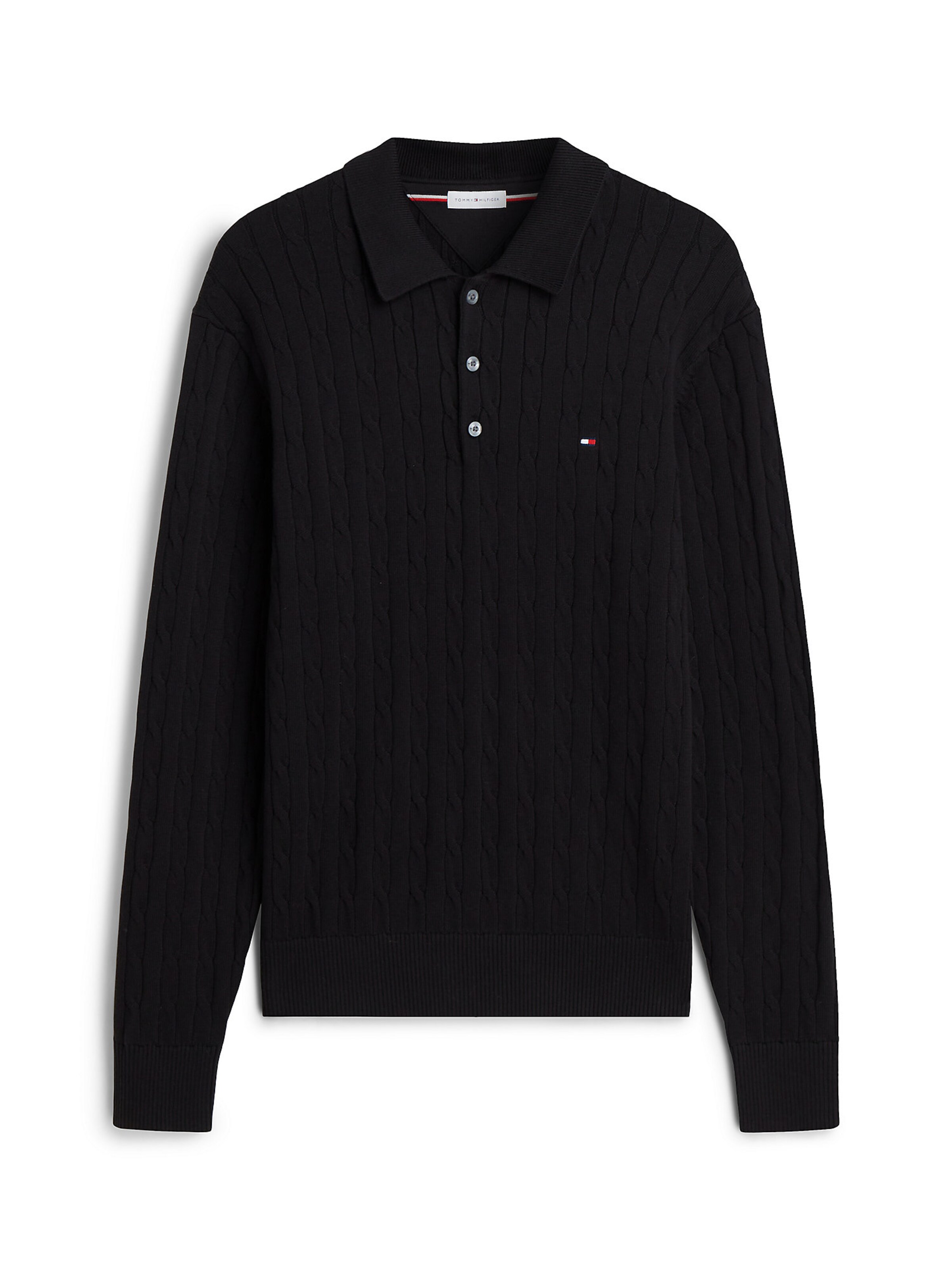 TOMMY HILFIGER Sweater in Black: front