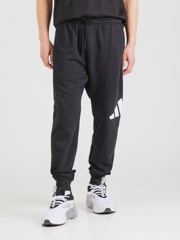 Tapered Pantaloni sportivi di ADIDAS SPORTSWEAR in nero: frontale