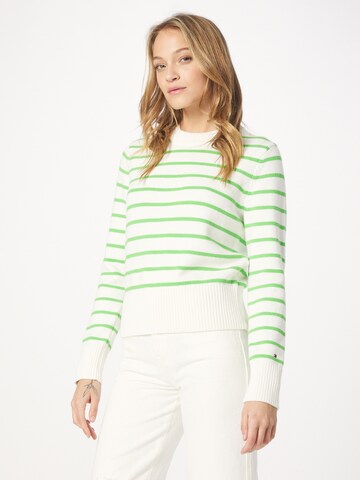 TOMMY HILFIGER Trui 'Breton' in Wit: voorkant