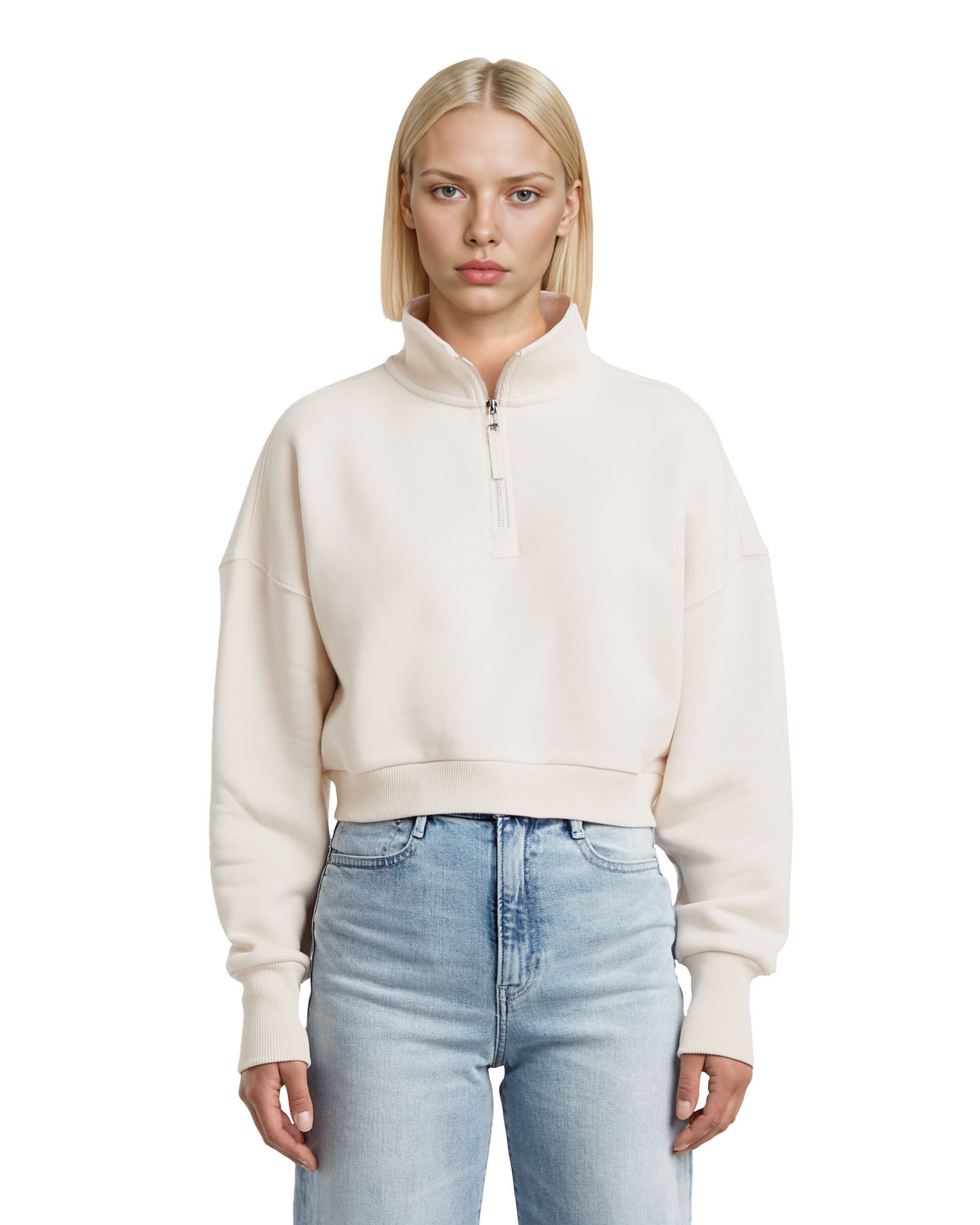 G-STAR Sweatshirt in Weiß: Vorderseite