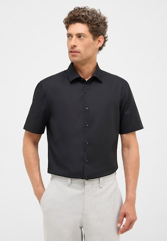 ETERNA Slim Fit Hemd in Schwarz: Vorderseite