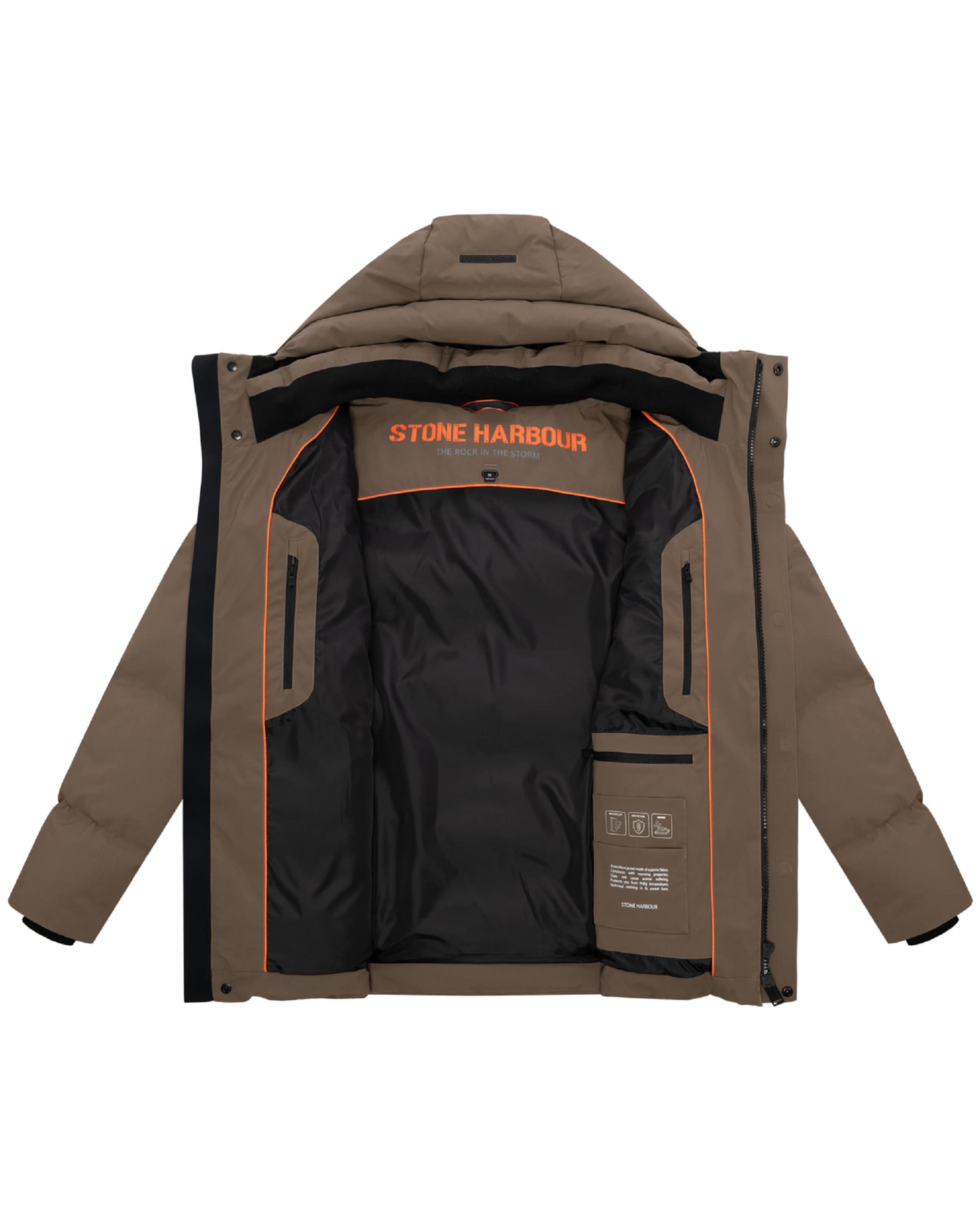 STONE HARBOUR Funktionsjacke 'Taviaan XX' in Braun