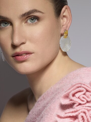 Boucles d'oreilles 'MUBI' Luxenter en blanc