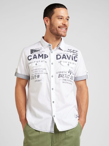 CAMP DAVID Regular Fit Hemd 'Cruise North' in Weiß: Vorderseite
